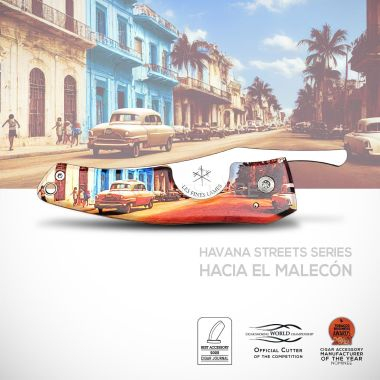 Couteaux coupe cigares Les fines lames - LE PETIT - Série HAVANA STREETS - Hacia El Malecon