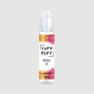 E-liquide Vap'n Puff Myrtille Ice - 50/50 MPGV/GV (0mg) : 50ml
