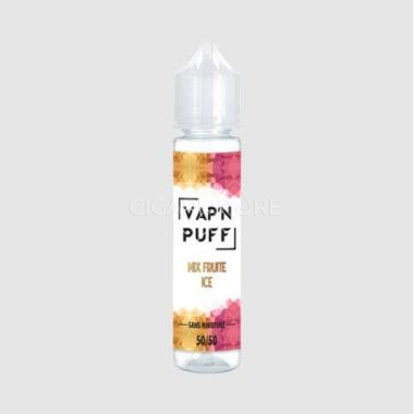 E-liquide Vap'n Puff Mix Fruité Ice - 50/50 MPGV/GV (0mg) : 50ml