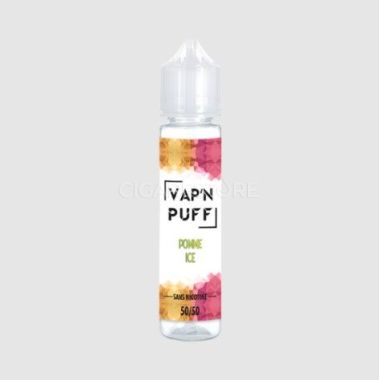 E-liquide Vap'n Puff Pomme Ice - 50/50 MPGV/GV (0mg) : 50ml