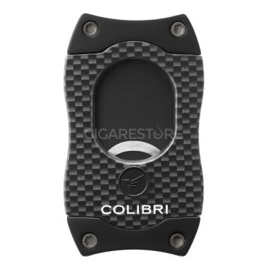 Coupe cigare guillotine Colibri S-Cut carbone - Lames noires (coloris aux choix)