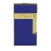 Briquet chalumeau S.T. Dupont "SLIMMY" laque bleue/doré - 028005