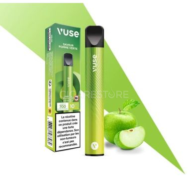 Cigarette électronique jetable Vuse 700 Puff - Saveur Pomme Verte 10mg/ml