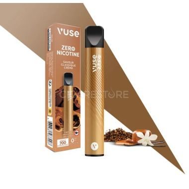 Cigarette électronique jetable Vuse 700 Puff - Saveur Classique Crème 0mg/ml