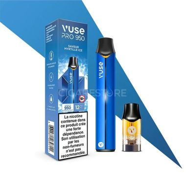 Cigarette électronique Vuse Pro 950 Kit - Myrtille Ice