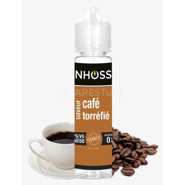 E-liquide Nhoss Café torréfié - 50/50 MPGV/GV (0mg) : 50ml