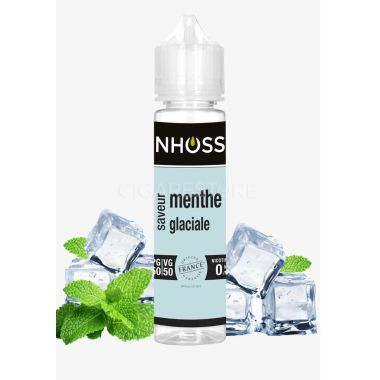 E-liquide Nhoss Menthe glaciale - 50/50 MPGV/GV (0mg) : 50ml