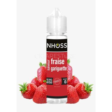 E-liquide Nhoss Fraise gariguette - 50/50 MPGV/GV (0mg) : 50ml