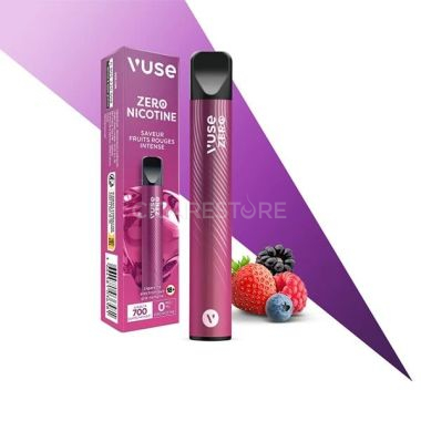 Cigarette électronique jetable Vuse 700 Puffs - Saveur Fruits Rouges Intense 0, 10, 20mg/ml