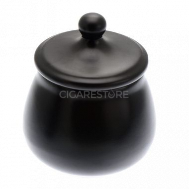 Pot à tabac Chacom en céramique - Noir mat