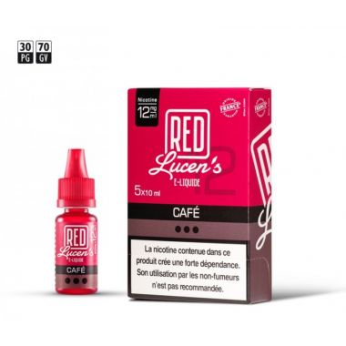 E-liquide Red Lucen's Café - 30/70 PG/VG (0, 3, 6, 12mg) : 10ml