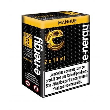 E-liquide e-nergy MANGUE 8mg/ml (pack 2 flacons)