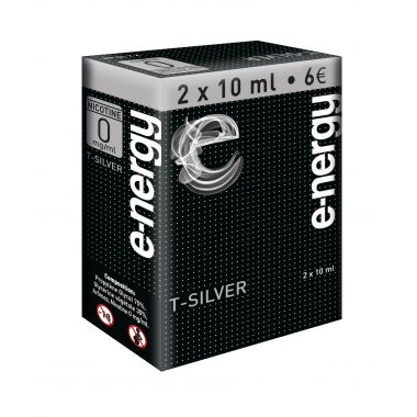 E-liquide e-nergy T silver 0 (pack 2 flacons)