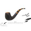 Pipe courbe Chacom "Maya" n°851 - Anthracite