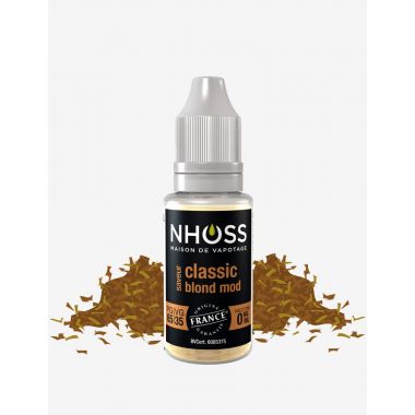 E-liquide Nhoss Tabac Classic Blond Mod - 65/35 PG/VG (0, 3, 6, 11mg) : 10ml
