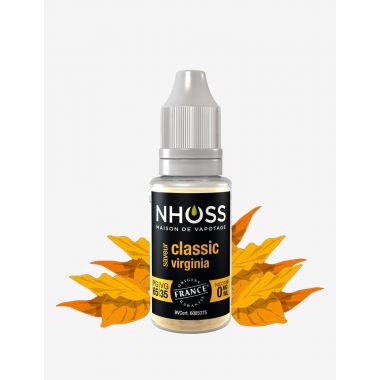 E-liquide Nhoss Tabac Classic Virginia - 65/35 PG/VG (0, 3, 6, 11mg) : 10ml