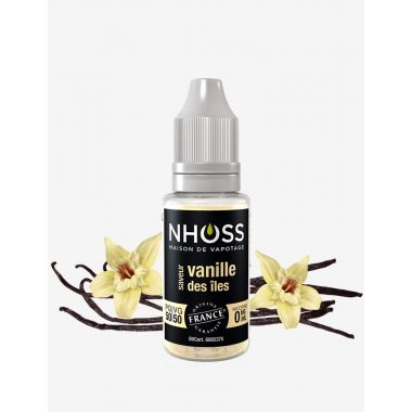 E-liquide Nhoss Vanille des îles(0, 3, 6, 11mg) : 10ml
