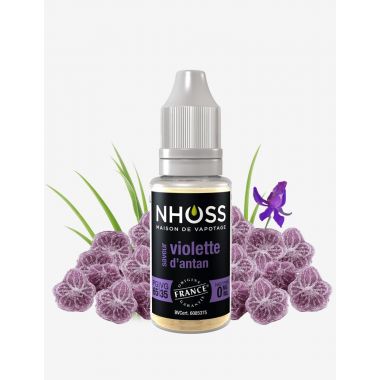 E-liquide Nhoss Violette d'Antan - 65/35 PG/VG (0, 3, 6, 11mg) : 10ml