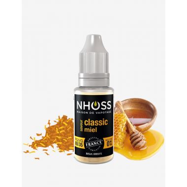 E-liquide Nhoss Tabac blond doux Miel - 65/35 PG/VG (0, 3, 6, 11mg) : 10ml