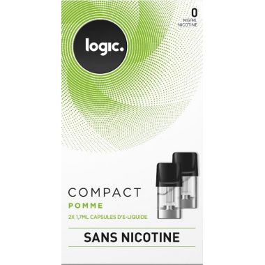 Liquide Logic Compact Pomme (3 niveaux de nicotine)