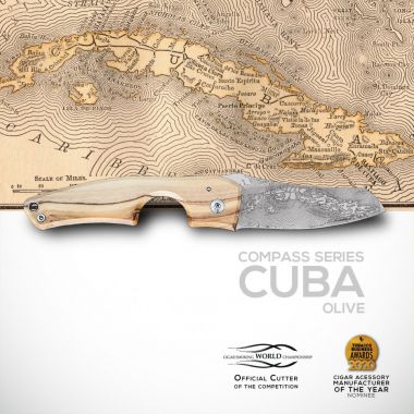 Couteau coupe cigare Les Fines Lames - LE PETIT Compas Cuba Olivier