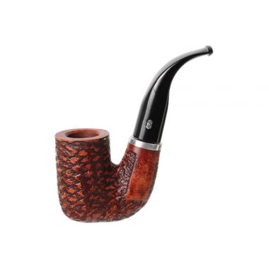 Pipe courbe Chacom "Rustic" n°235 - Brun