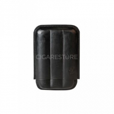 Étui à cigares Cig-R en cuir - Noir : 3 cigares