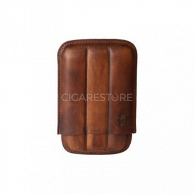 Étui à cigares Cig-R en cuir - Marron : 3 cigares