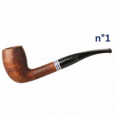 Pipe semi-courbe "The French Pipe" n°1 - Brun mat