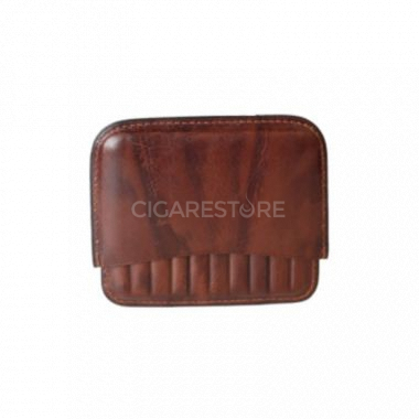 Etui à cigarillos Cig-R en cuir style Rétro - Brun : 10 cigarillos