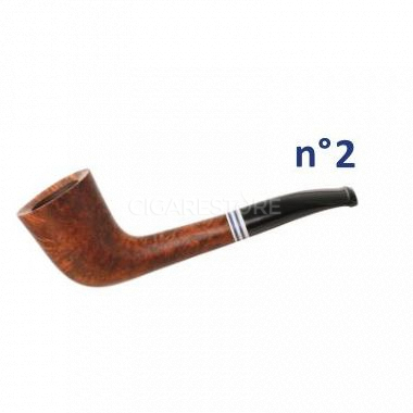 Pipe courbe "The French Pipe" n°2 - Brun mat