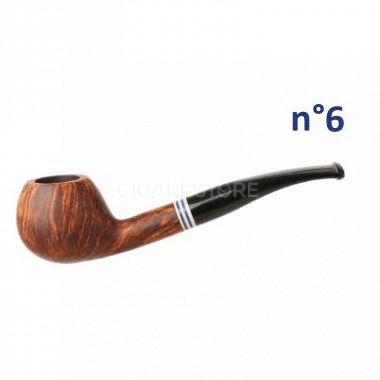 Pipe semi-courbe "The French Pipe" n°6 - Brun mat