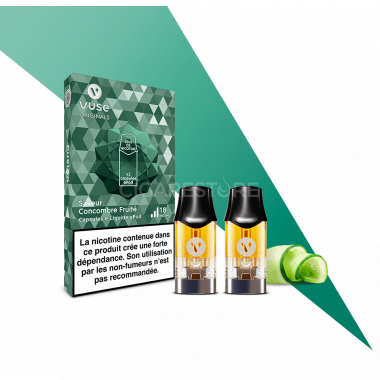 Capsules ePod 2 Vuse Concombre fruité sels de nicotine (3 niveaux de nicotine)