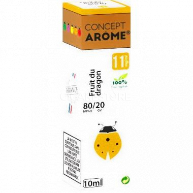 Conceptarôme - E-liquide fruit du dragon 10ml (4 niveaux de nicotine)