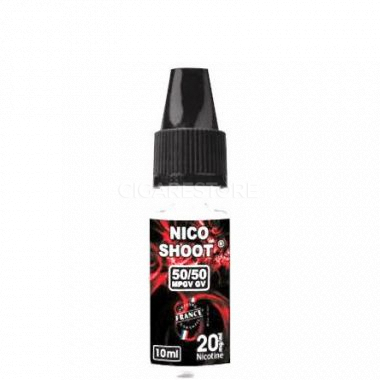 NicoShoot 10ml pour les liquides 50ml en 0mg de nicotine