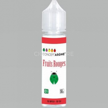 e-liquide Conceptarome flacon 50ml 50/50 - Fruits Rouges 00mg
