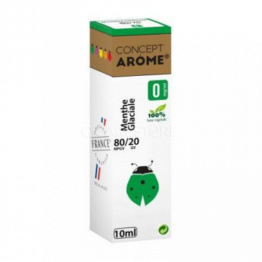 E-liquide Conceptarôme - Menthe Glaciale 10ml 80/20(4 niveaux de nicotine)