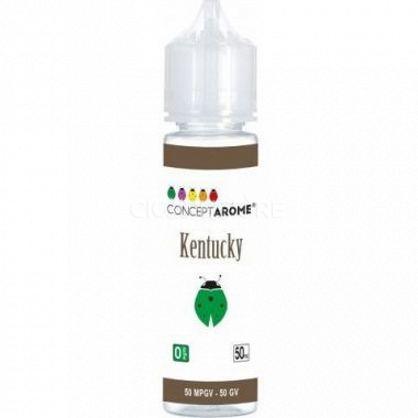 E-Liquide 50 ml Conceptarôme - Kentucky (tabac) - 50/50 (00mg)