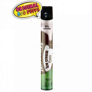 Cigarette électronique jetable Liquideo Wpuffs - Saveur ice cream coco (3 tx de nicotine)