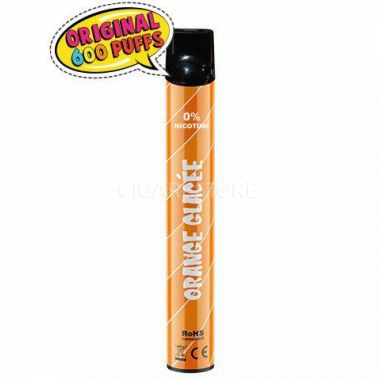 Cigarette électronique jetable Liquideo Wpuffs - Saveur orange glacée (3 tx de nicotine)
