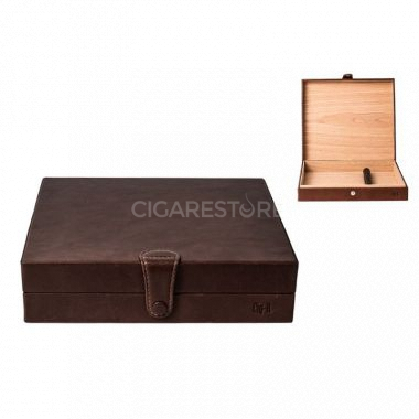 Cave à cigares de voyage de poche en bois avec humidificateur