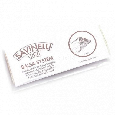 Filtres pour pipe Balsa Savinelli (6 mm) - 20 filtres