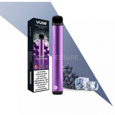 Cigarette électronique jetable Vuse 500 Puffs - Raisin Ice 10mg et 20mg/ml